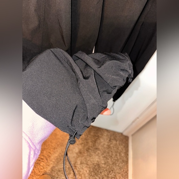 Victoria’s Secret Pink Black solid Cargo adjustable Pants Size Large - Picture 5 of 7